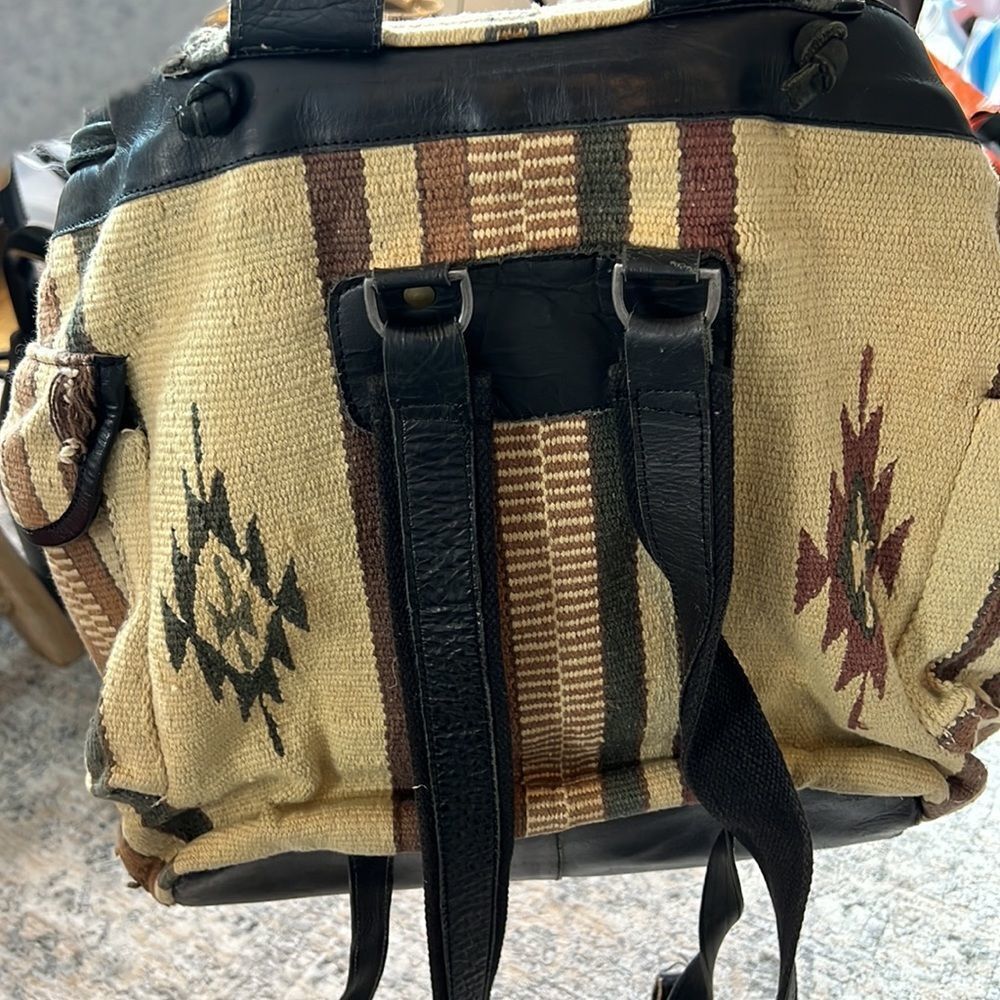 Aztec print woven backpack as is - Picture 5 of 5